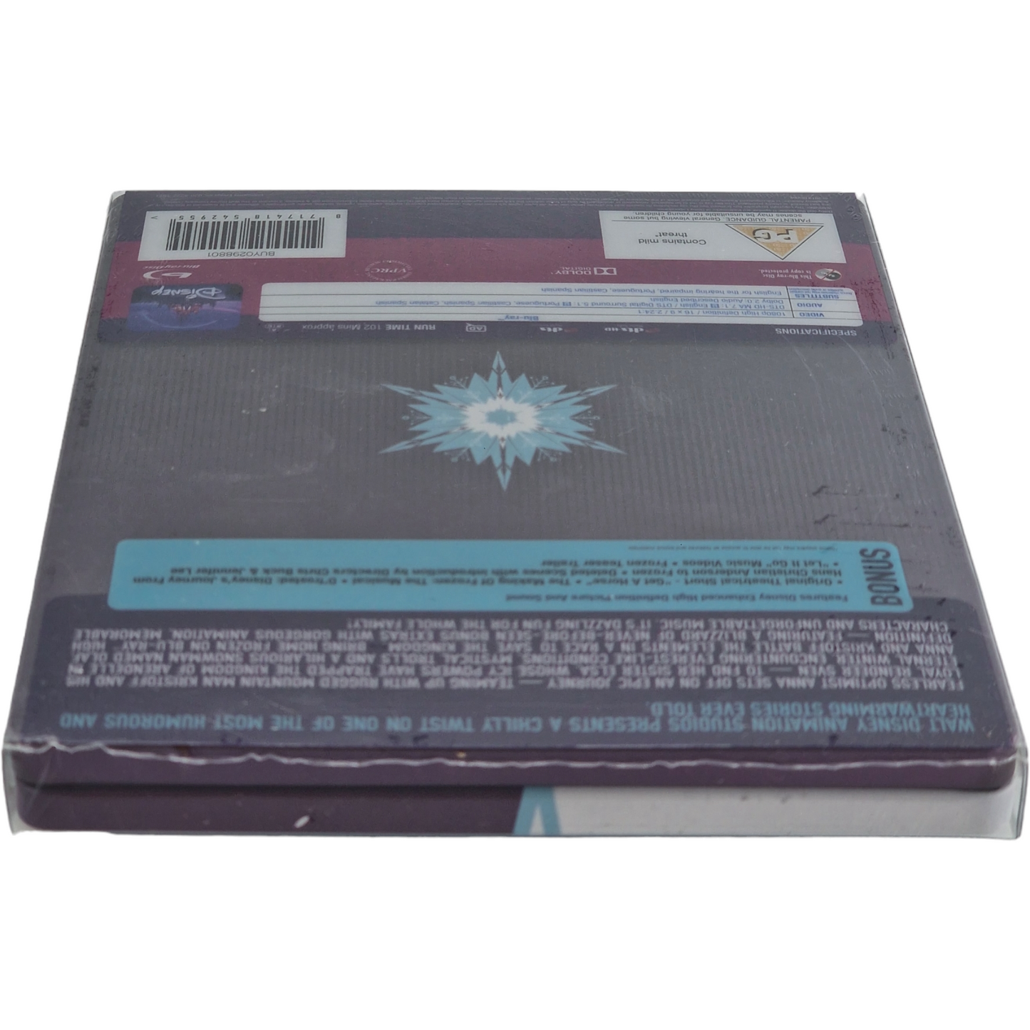 Frozen SteelBook Blu-ray (Import UK, Edition Collection, VO/ST, Bonus)
