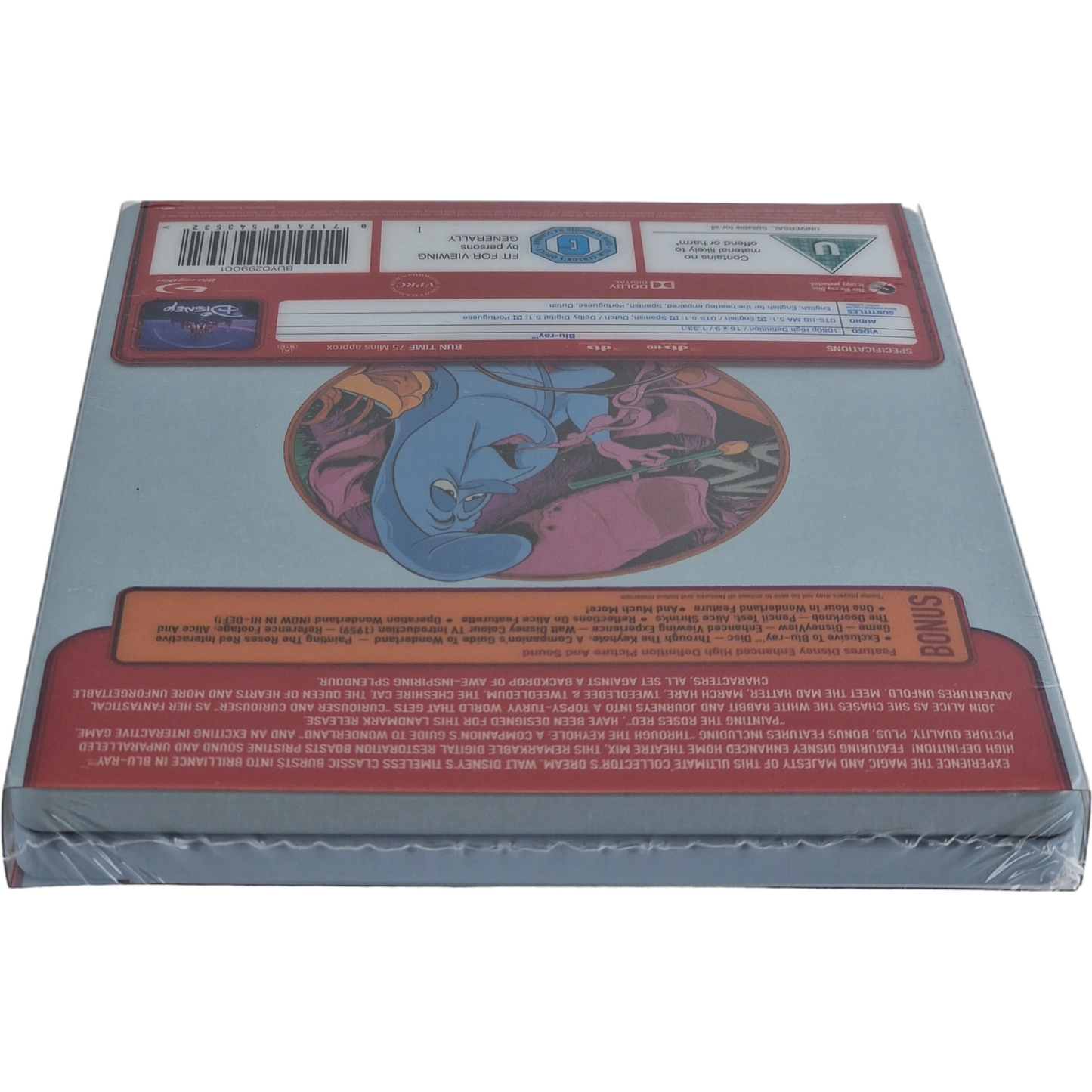 Alice in Wonderland Disney Blu-ray SteelBook Zavvi Mondo X #32 Limitée Zone B