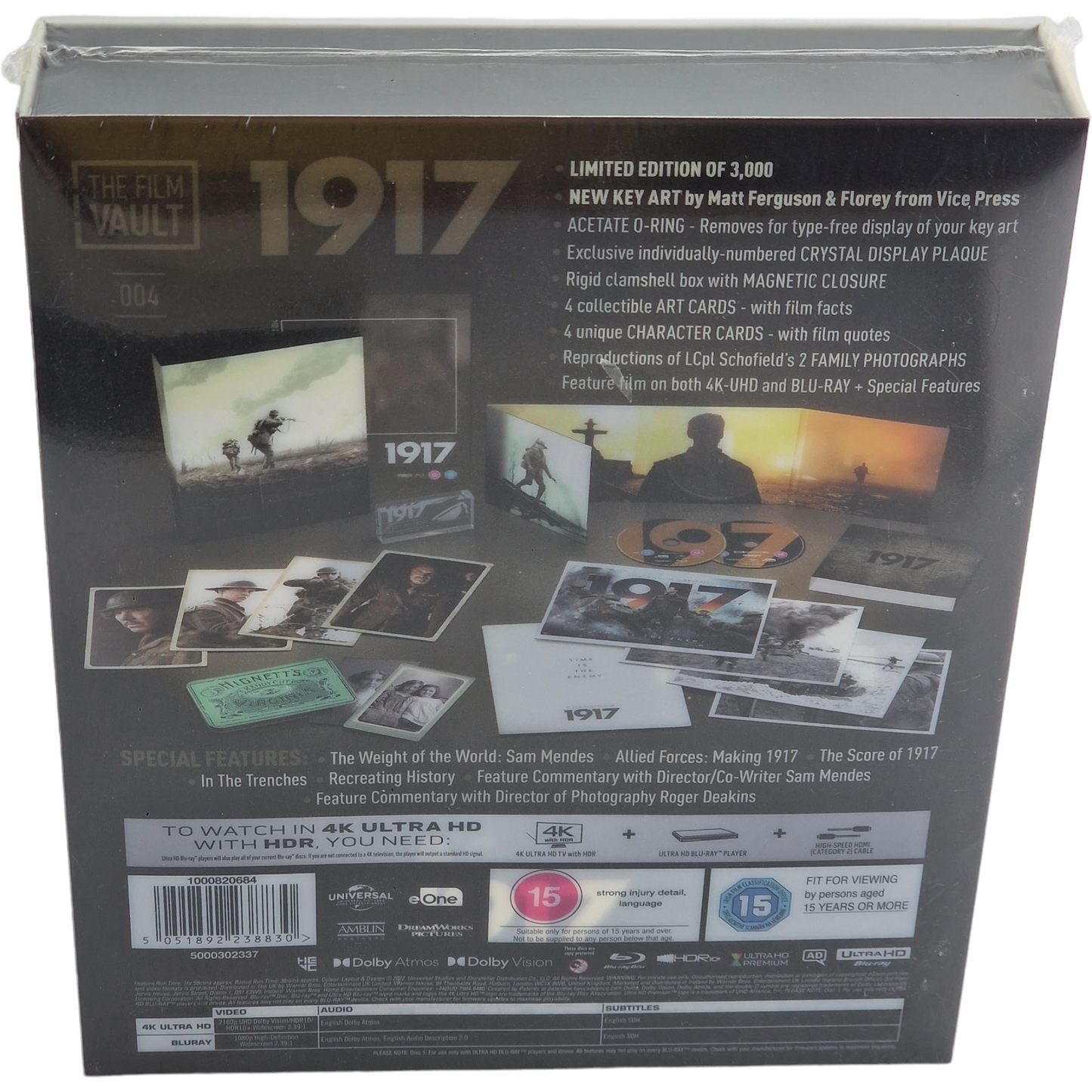 1917 The Film Vault Limité 4K Ultra HD+Blu-ray Limité 3 000 Ex Zone Libre