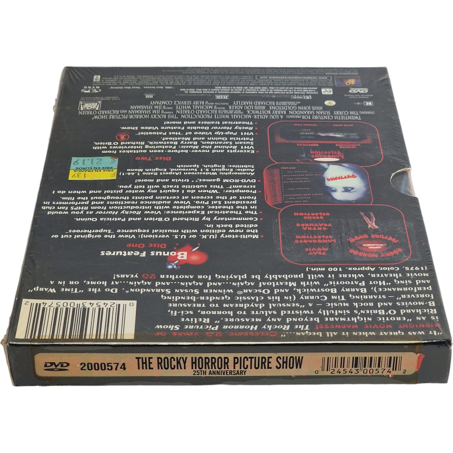 The Rocky Horror Picture Show DVD DigiPack Édition du 25e anniversaire Region 1