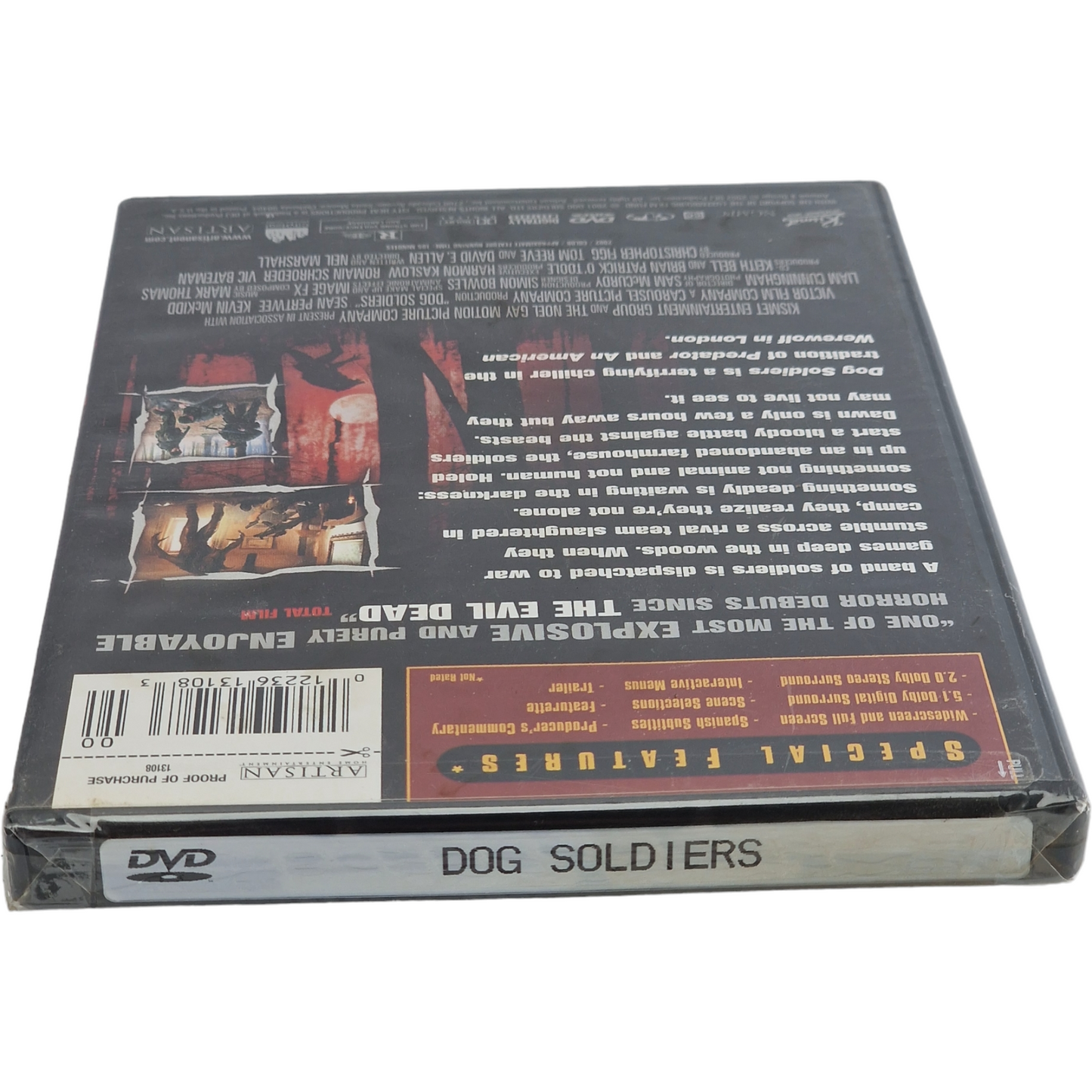 Dog Soldiers DVD Artisan Entertainment Region 1 Neil Marshall Sean Pertwee -18