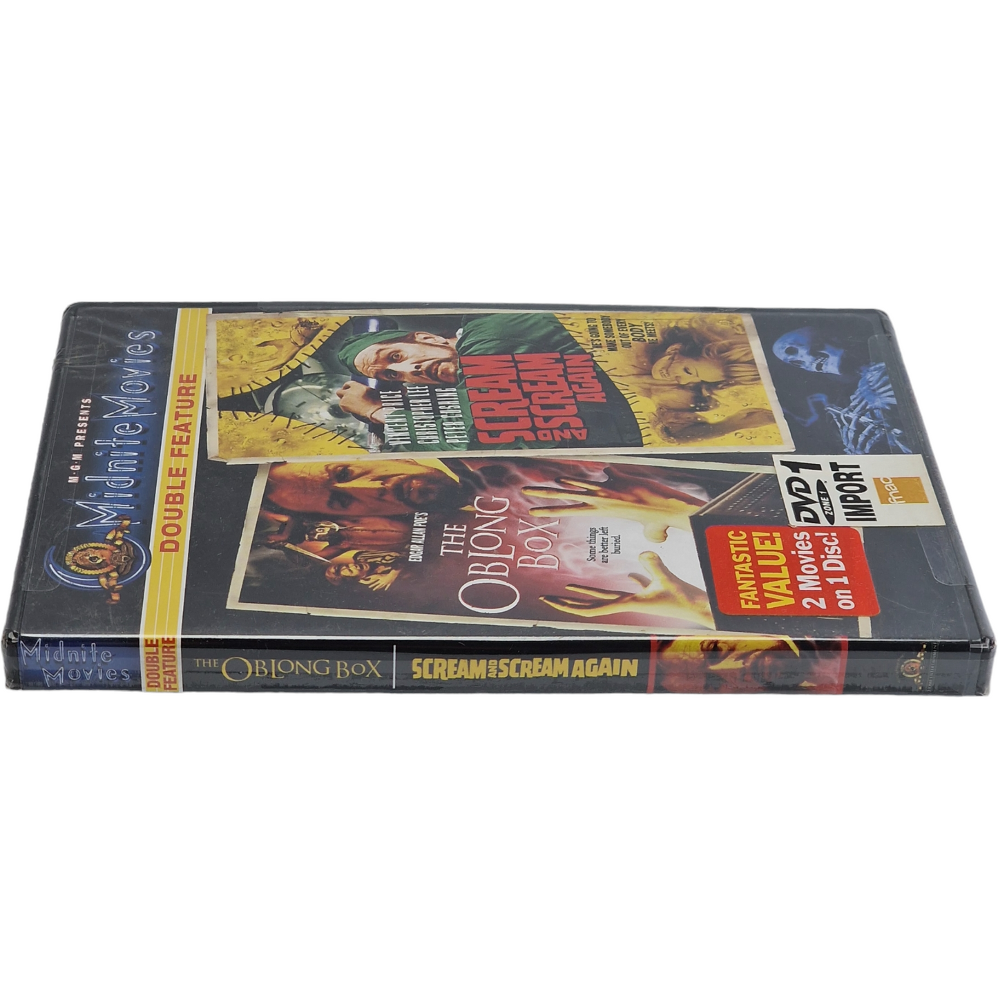 The Oblong Box + Scream and Scream Again DVD Midnite Movies Double Feature Zone1