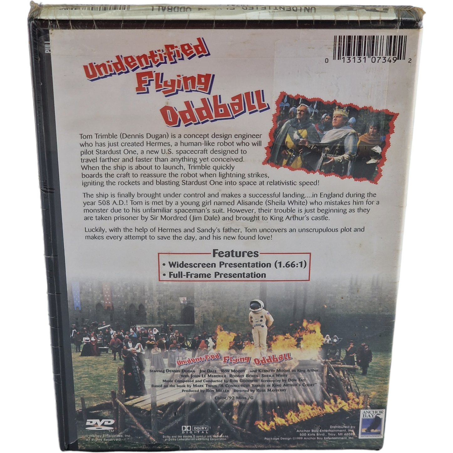 Un cosmonaute chez le roi Arthur 1979 DVD Unidentified Flying Oddball 1999 Zone 1