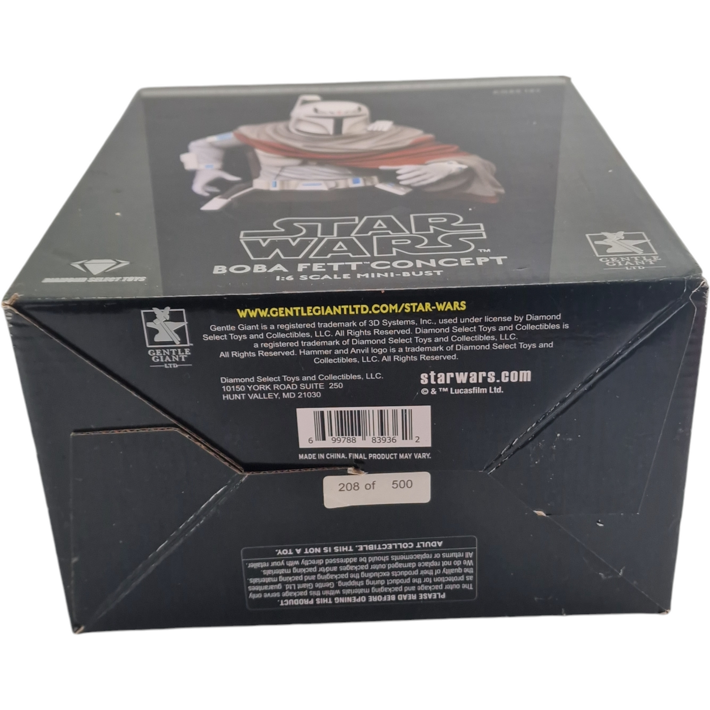 Star Wars : Gentle Giant Buste Wars Boba Fett (Concept) 500 EX Limitée 1/6