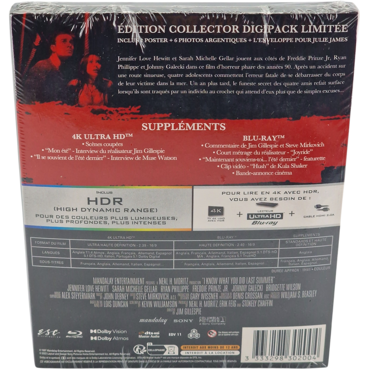 Souviens-toi.. l'été dernier 4K Ultra HD + Blu-ray Édition Collector limitée B