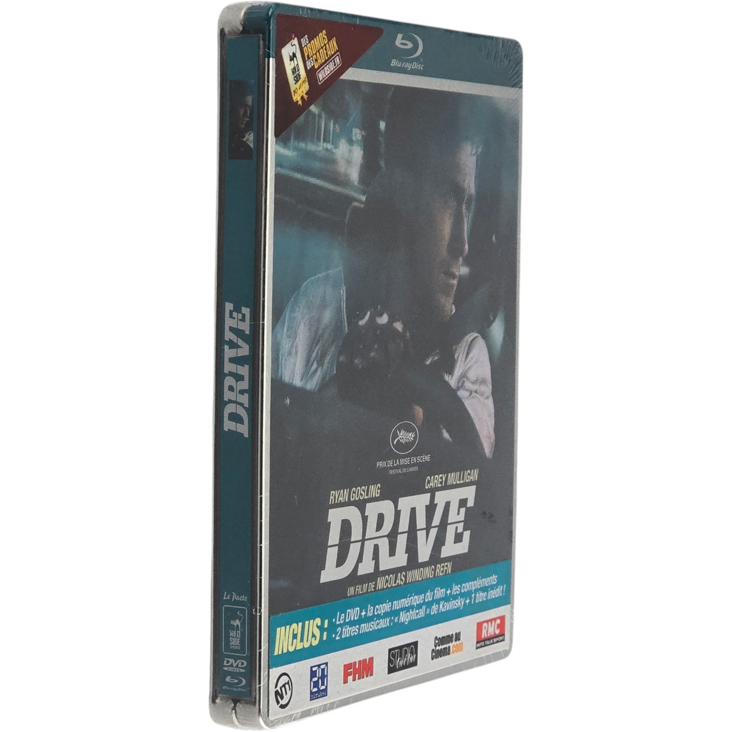 Drive SteelBook Blu-ray + DVD première édition Limitée Ryan Gosling 2012 Zone B