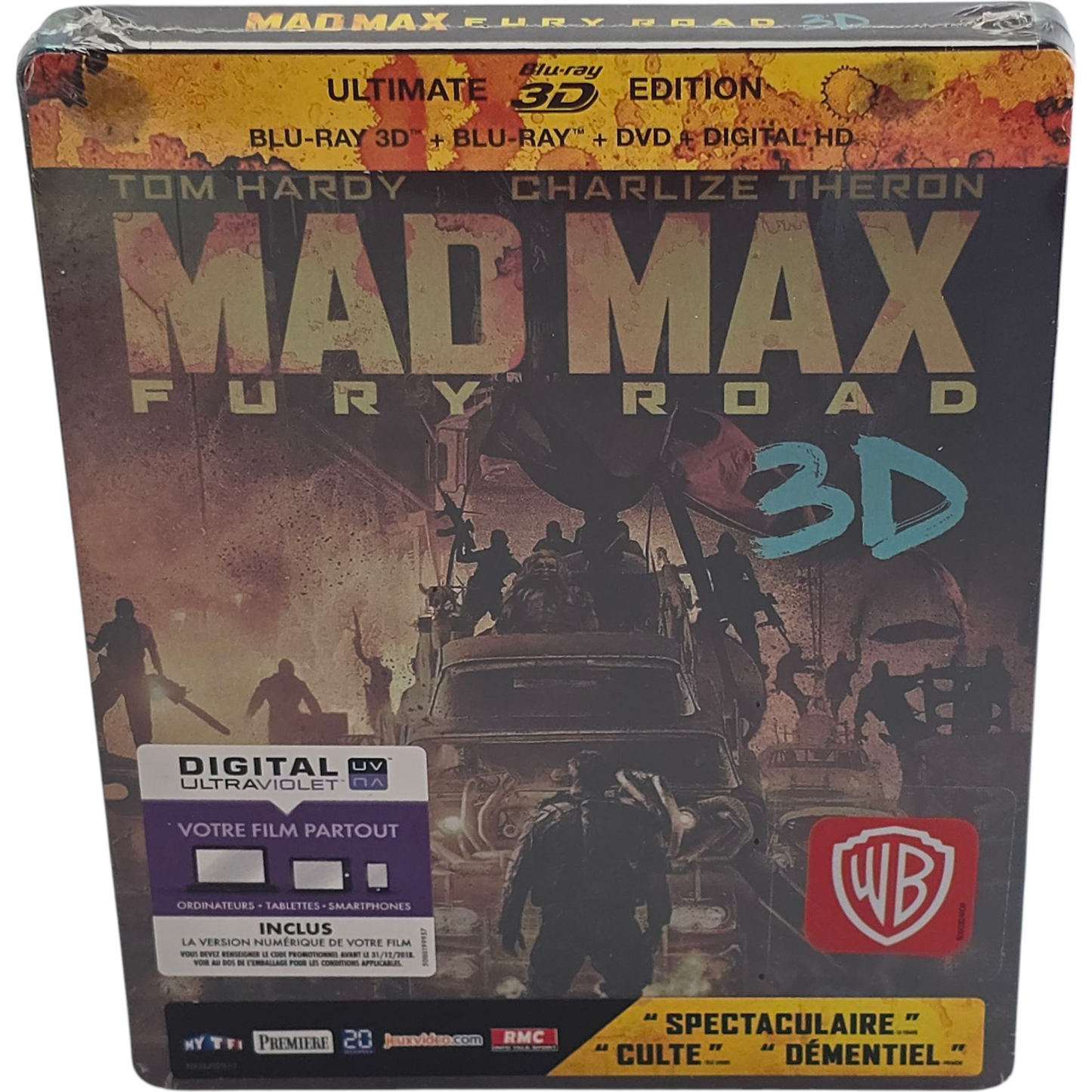 Mad Max: Fury Road SteelBook 3D + Blu-ray + DVD Limitée 2015 Fnac Zone Libre