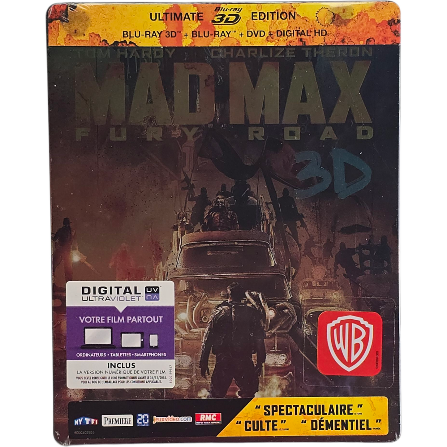 Mad Max: Fury Road SteelBook 3D + Blu-ray + DVD Limitée 2015 Fnac Zone Libre
