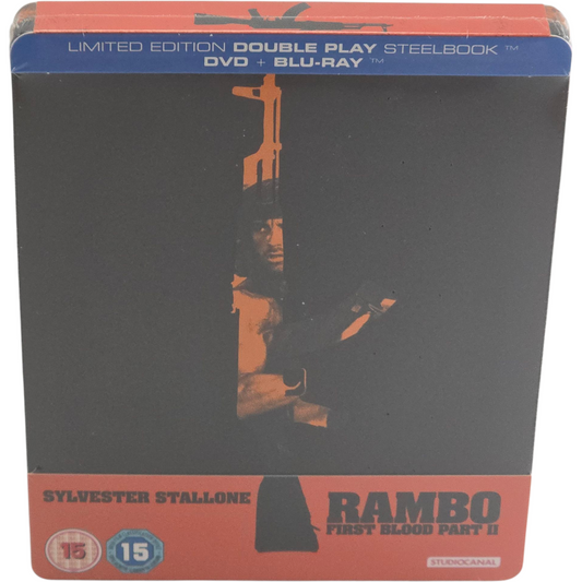 Rambo: First Blood Part II SteelBook Blu-ray +DVD Zavvi édition limitée 2013 Zone Libre