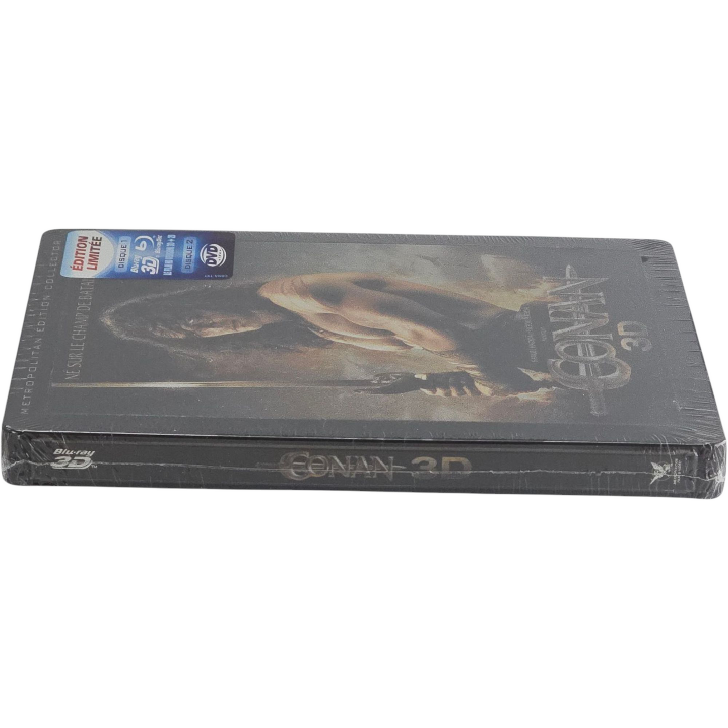 Conan Blu-ray 3D + 2D + DVD SteelBook Débossé Jason Momoa, Stephen Lang Zone B