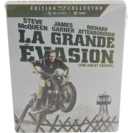 La Grande Évasion Steelbook Blu-ray + DVD édition Collector Steve McQueen Libre