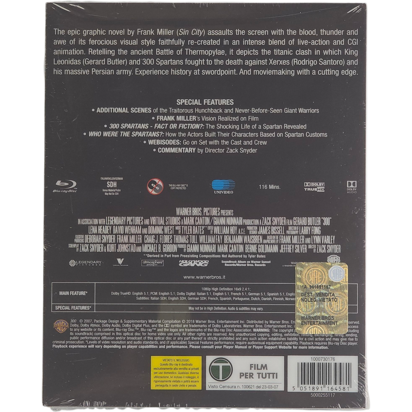 300 Blu-ray SteelBook Mondo X Series, Gerard Butler, Zack Snyder 2018 Zone B