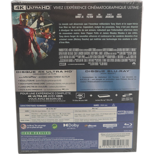 Iron Man 2 - SteelBook 4K Ultra HD + Blu-ray - Visuel 3