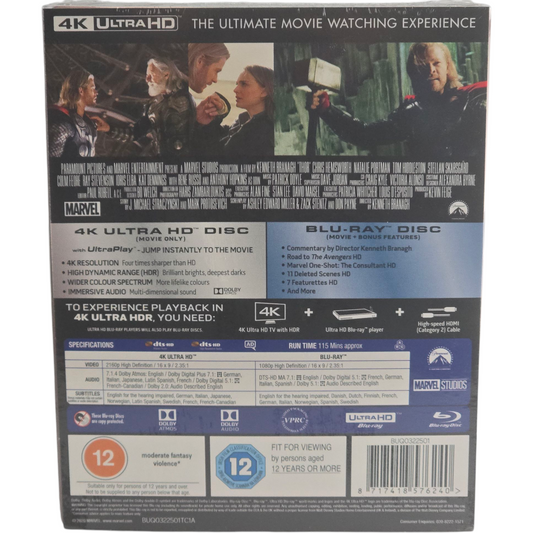 Thor (2011) – SteelBook Mondo X 4K Ultra HD + Blu-ray – Zone libre + Zone B – vue 3