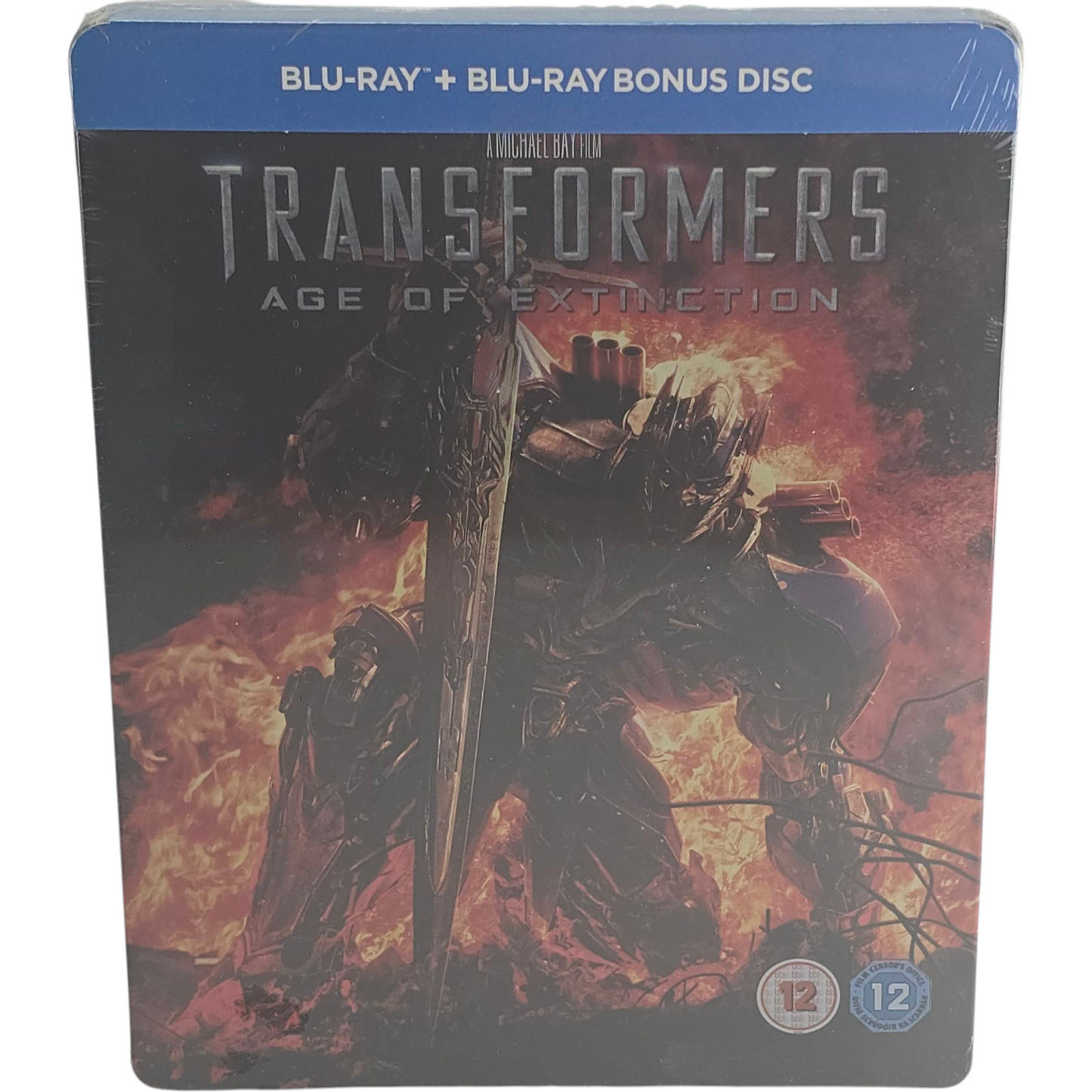 Transformers 4: Age of Extinction Blu-ray +DVD Steelbook Débossé Mark Wahlberg B