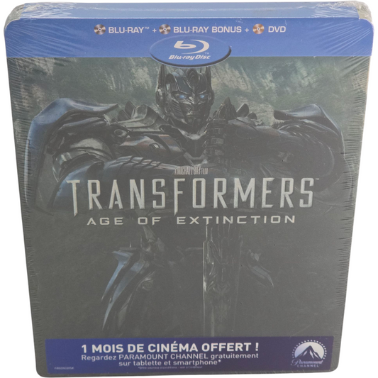 Transformers 4 :Age of Extinction SteelBook Débossé Blu-ray + DVD Limitée Zone B