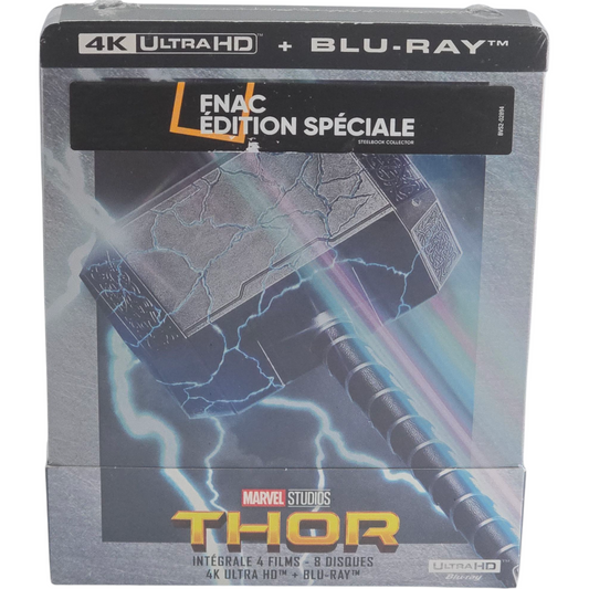 Thor : Intégrale 4 Films Steelbook 4K Ultra HD + Blu-ray Fnac Exclusif  Zone B