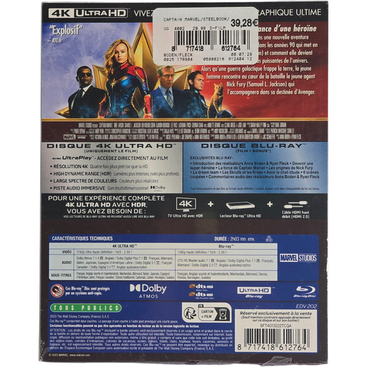 Captain Marvel (2019) – SteelBook 4K Ultra HD + Blu-ray