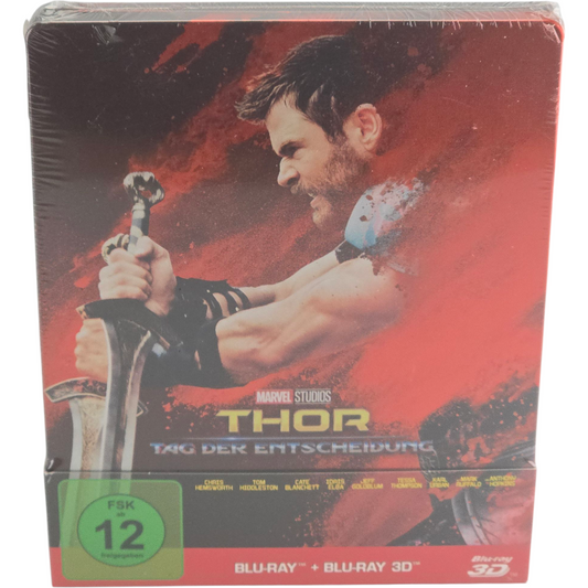 Thor:Ragnarok Blu-ray 3D +Blu-ray Steelbook Limitée Chris Hemsworth 2018 Zone B