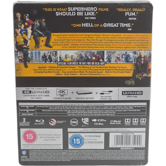 The Suicide Squad (2021) - SteelBook 4K Ultra HD + Blu-ray - Zone libre + Zone B - vue 3