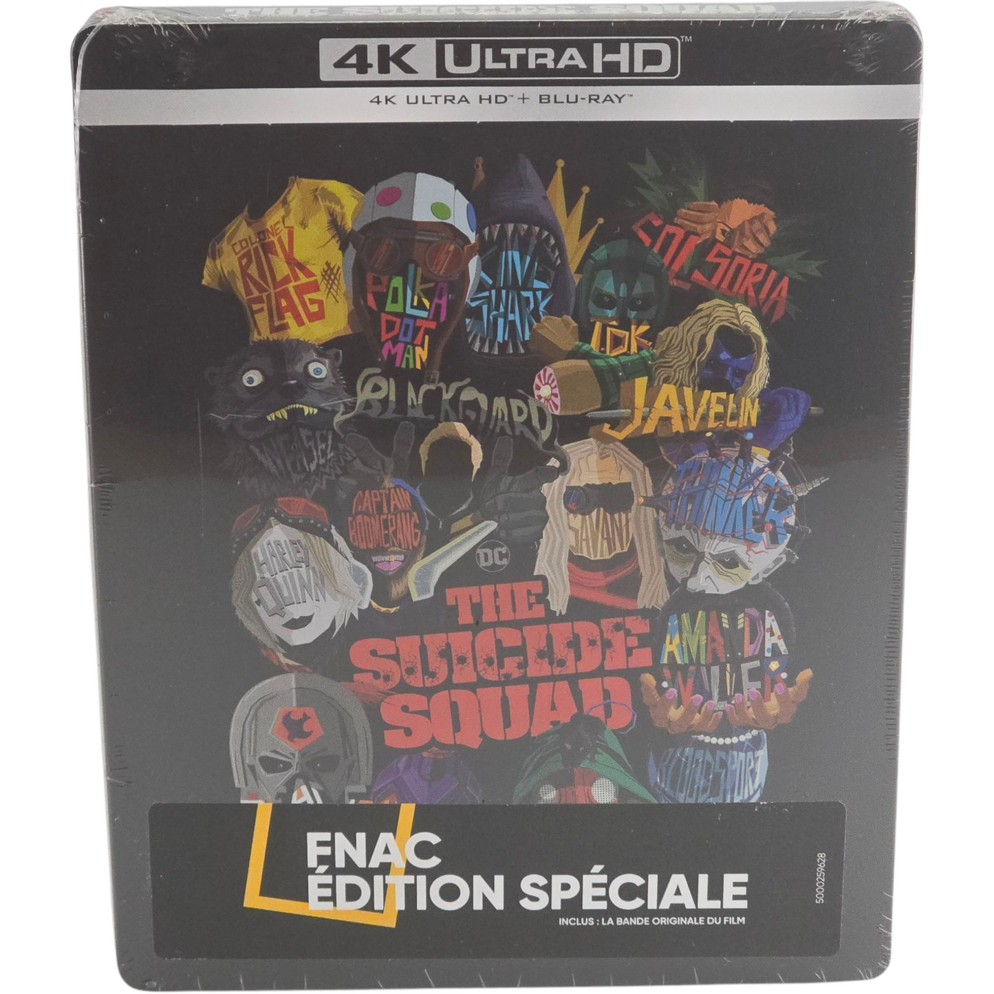 The Suicide Squad 4K Ultra HD + Blu-ray + CD SteelBook Fnac Edit Limitée Zone B