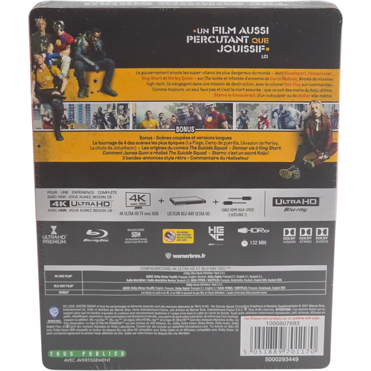 The Suicide Squad (2021) - SteelBook 4K Ultra HD + Blu-ray - Zone libre + Zone B - vue 3