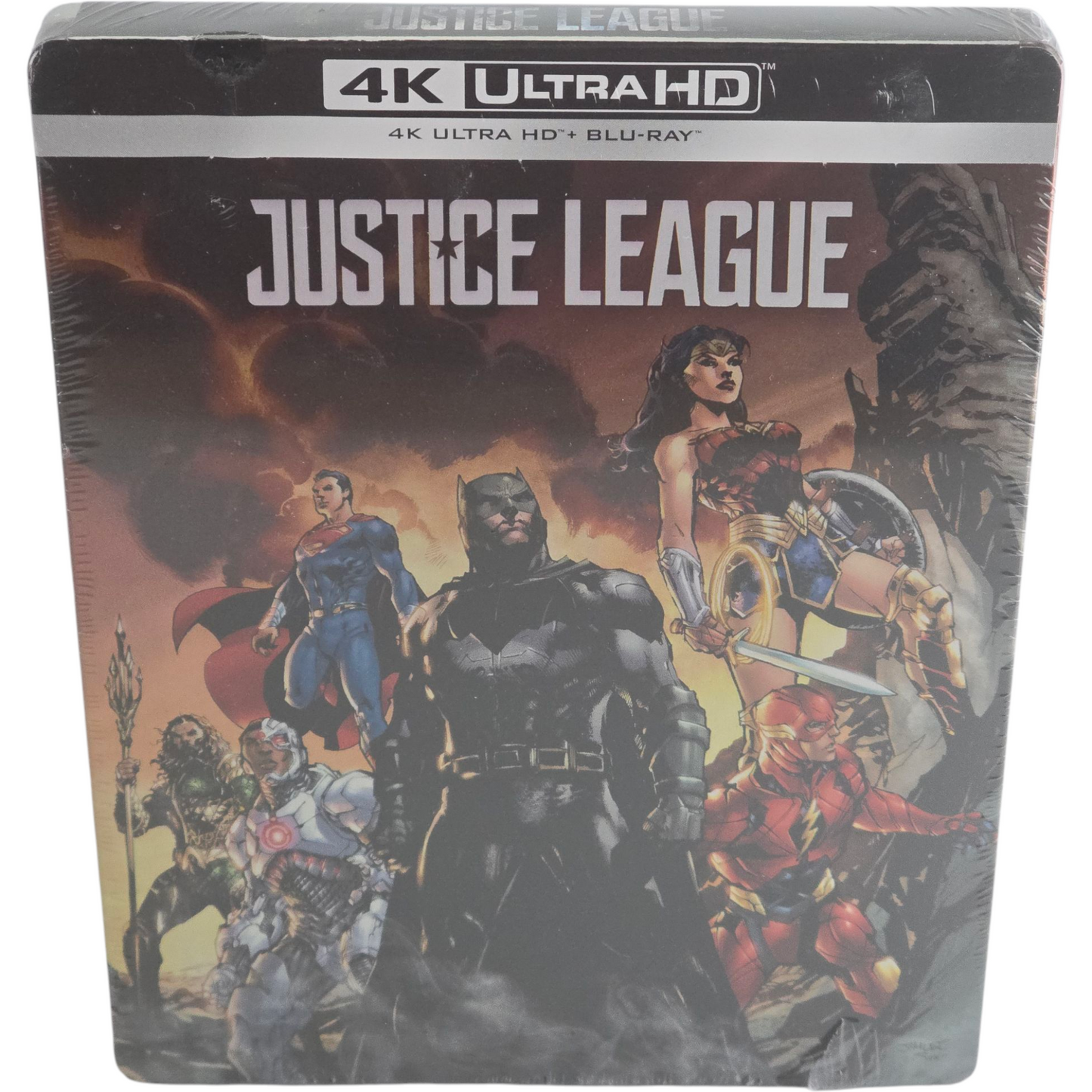 Justice League Zack Snyder 4K Ultra HD + Blu-ray SteelBook Ben Affleck Zone B