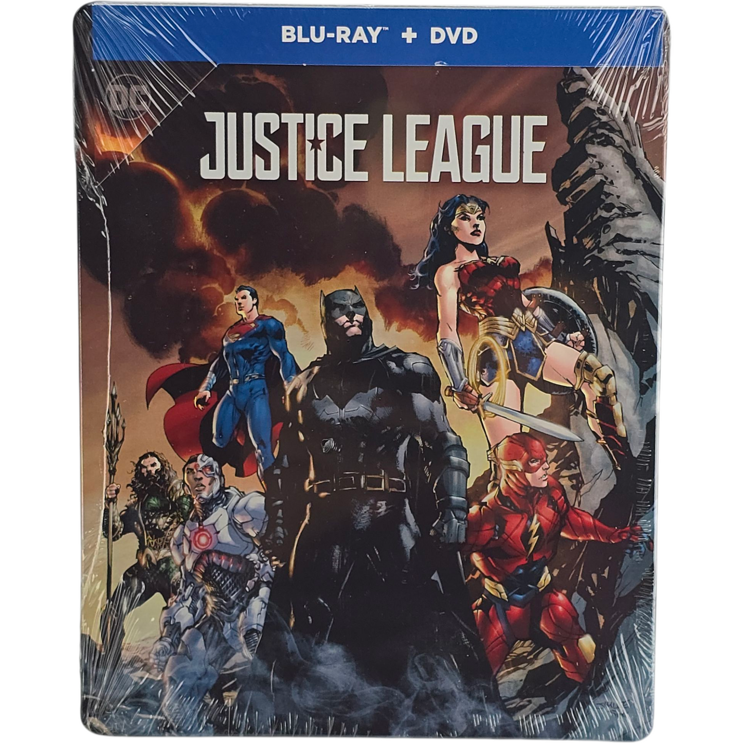 Justice League Blu-ray + DVD SteelBook Ben Affleck Zack Snyder 2019 Zone A
