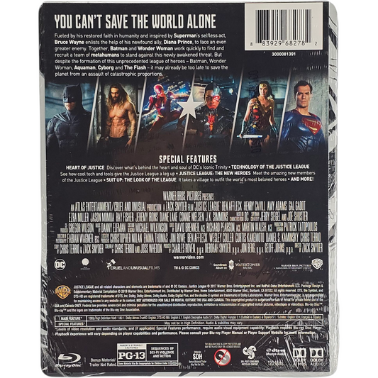 Justice League (2017) - SteelBook Blu-ray + DVD - Zone A + Zone 1 - vue 3