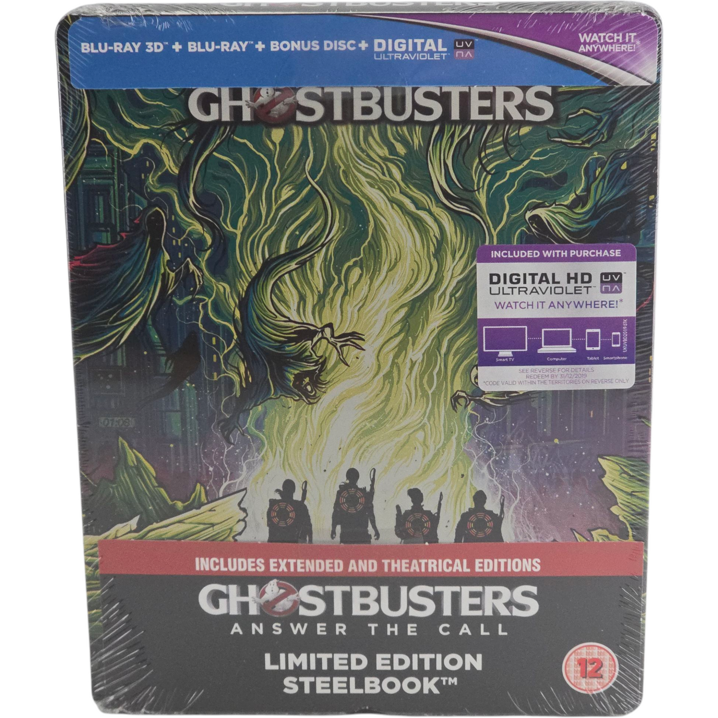 Ghostbusters : Blu-ray 3D + Blu-ray Steelbook 2016 Zavvi Limitée 2 Cuts Libre