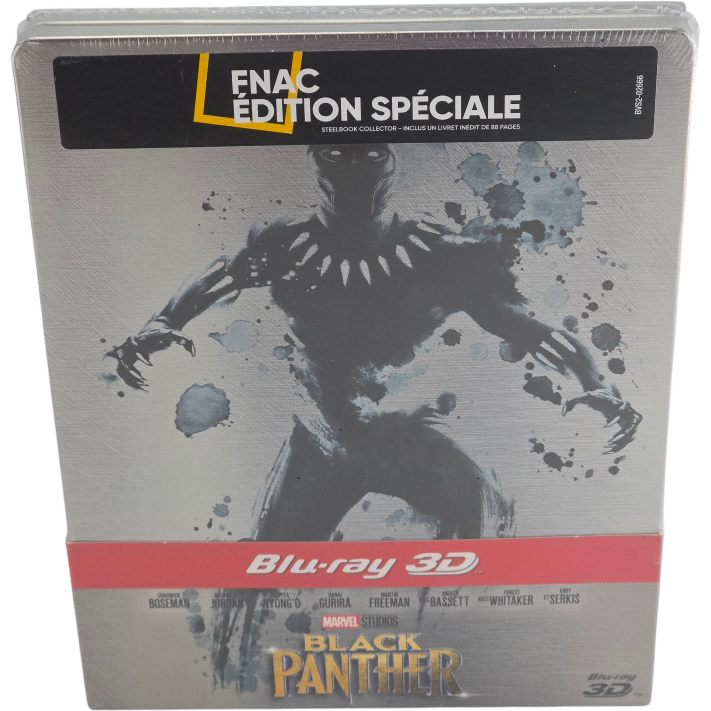Black Panther Steelbook Blu-ray 3D + 2D + Livre Fnac Édition limitée Zone B