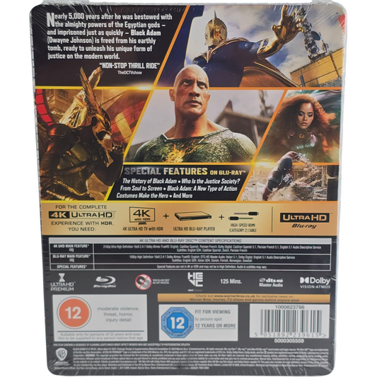 Black Adam (2022) – SteelBook 4K Ultra HD + Blu-ray – Zone libre + Zone B – vue 3
