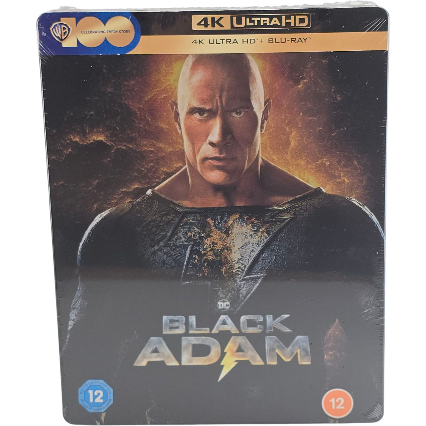 Black Adam 4K Ultra HD + Blu-Ray Steelbook Dwayne Johnson 2023 Region B