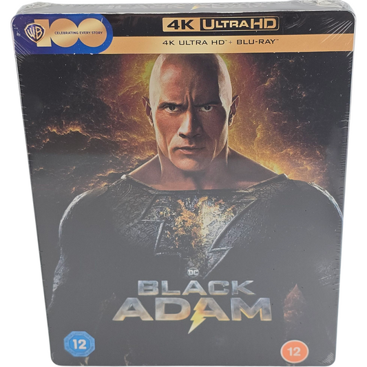 Black Adam  4K Ultra HD + Blu-Ray Steelbook  Dwayne Johnson 2023 Region B