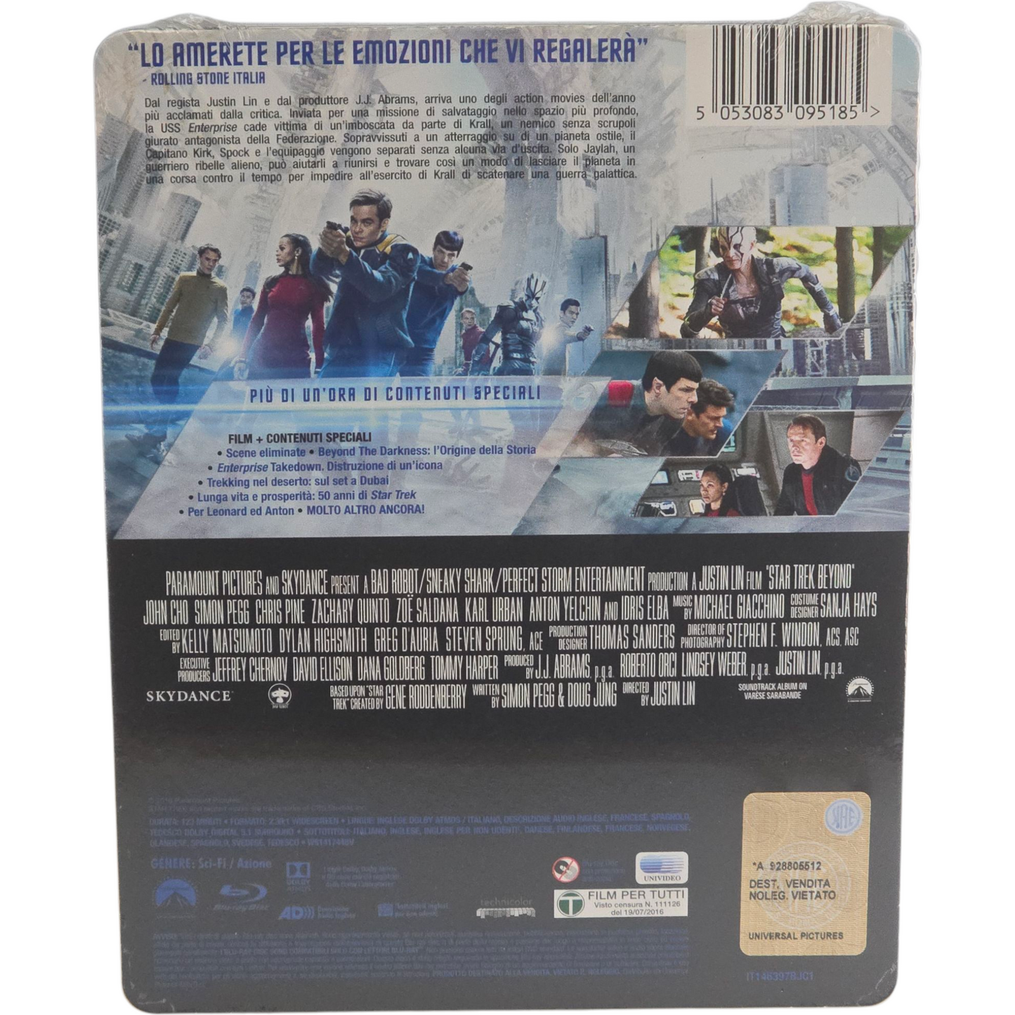 Star Trek Beyond 2016 Blu-ray SteelBook D"bossé Exclusif Chris Pine, Region B