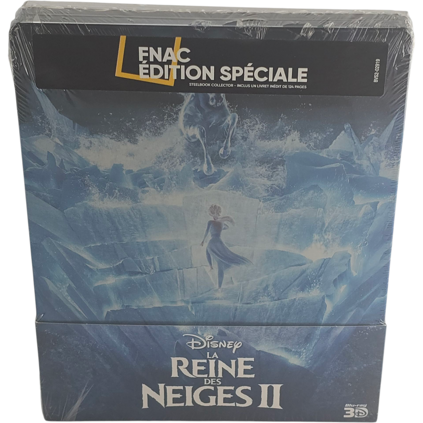 La Reine des Neiges 1 + 2 Blu-ray 3D + Blu-ray SteelBook Disney Limitée Fnac B