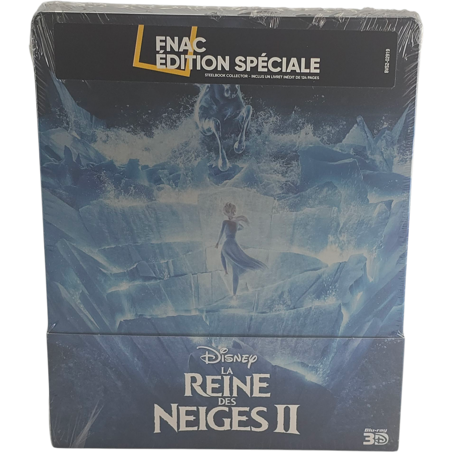 La Reine des Neiges 1 + 2 Blu-ray 3D + Blu-ray SteelBook Disney Limitée Fnac B