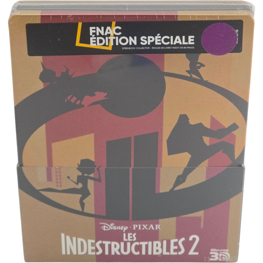 Les indestructibles 2 Steelbook Blu-ray 3D + 2D +Bonus  Fnac Disney Region B