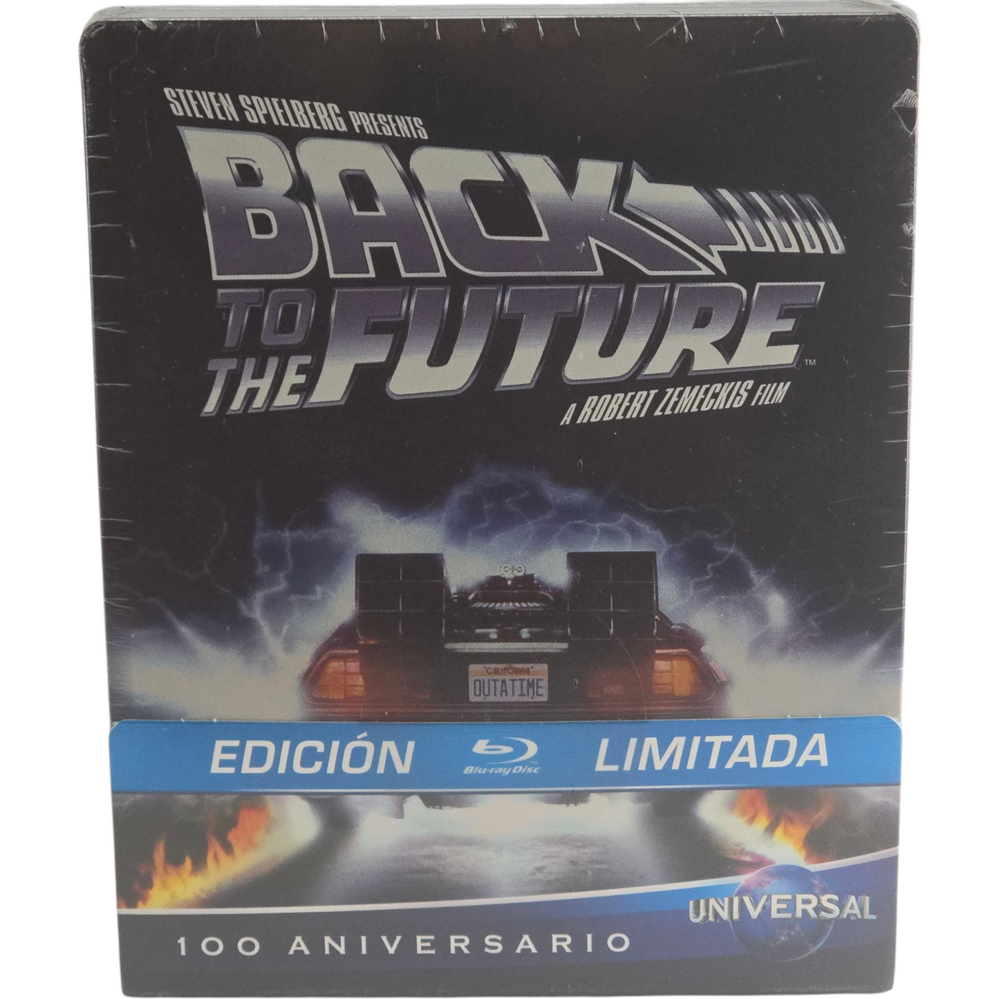 Retour vers le futur Blu-ray SteelBook Robert Zemeckis-Michael J. Fox 2012 B-A