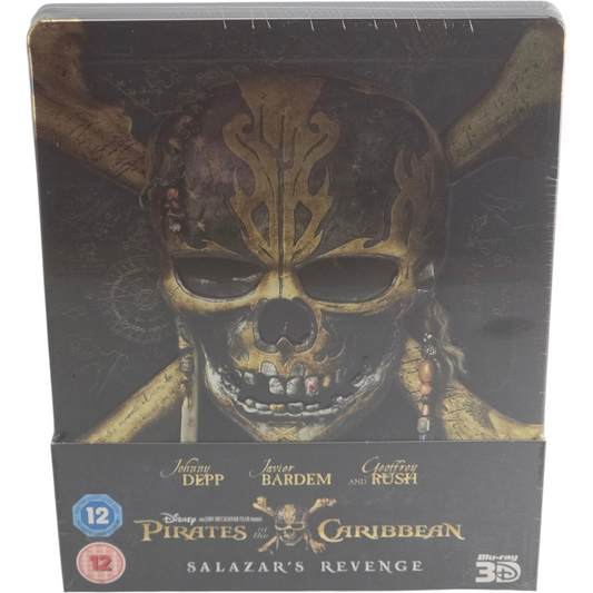 Pirates des Caraïbes Blu-ray 3D+2D SteelBook Débossé La Vengeance Salazar Zavvi