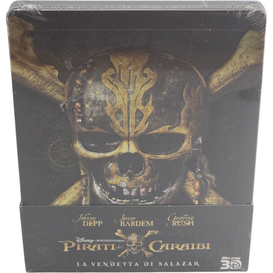 Pirates des Caraïbes : La revanche de Salazar Blu-ray 3D+ 2D Steelbook  Débossé