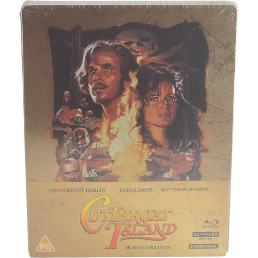 L’Île aux pirates SteelBook 4K Ultra HD + Blu-ray Geena Davis Matthew Modine VO