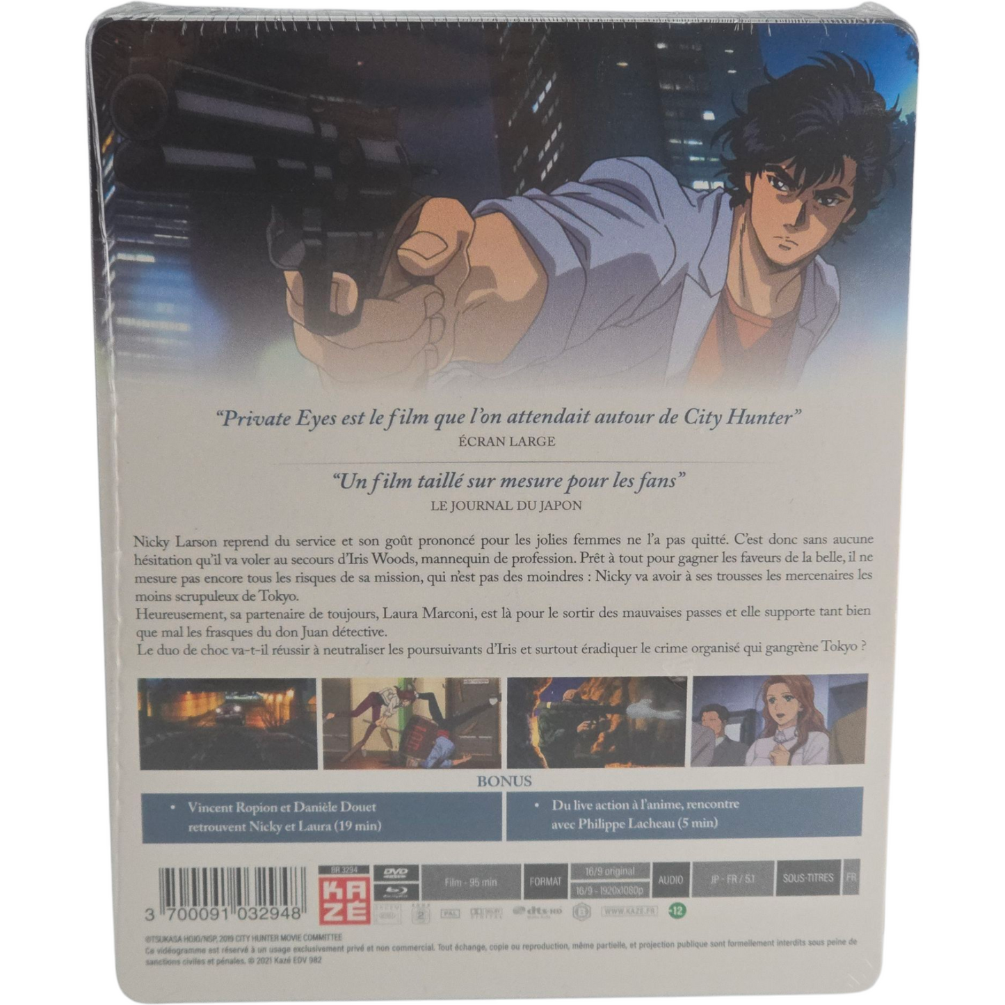 Nicky Larson City Hunter Private Eyes ,Le Film Blu-ray + DVD SteelBook Region B