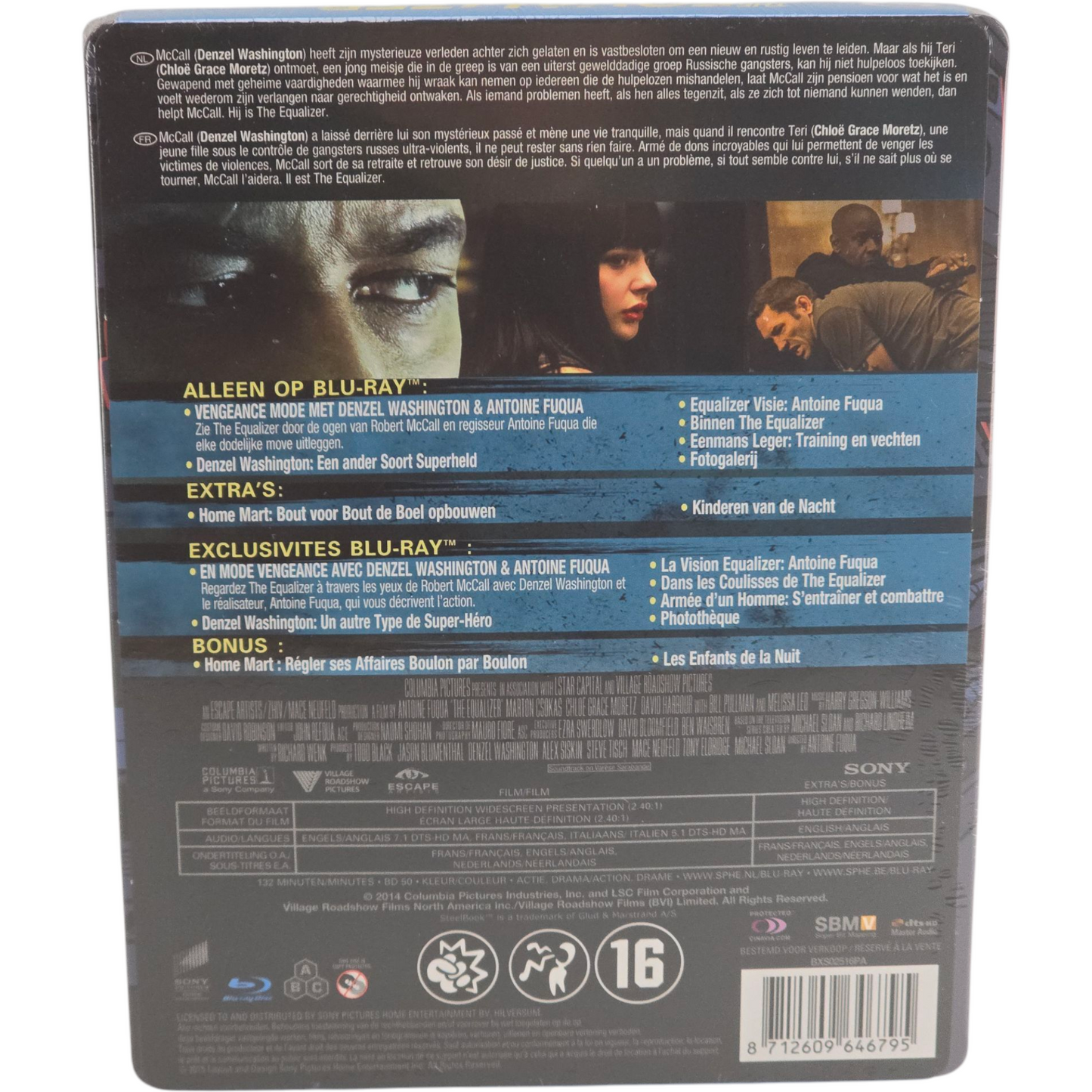 The Equalizer Blu-ray Steelbook Pop Art Denzel Washington Fnac 2015 Region B