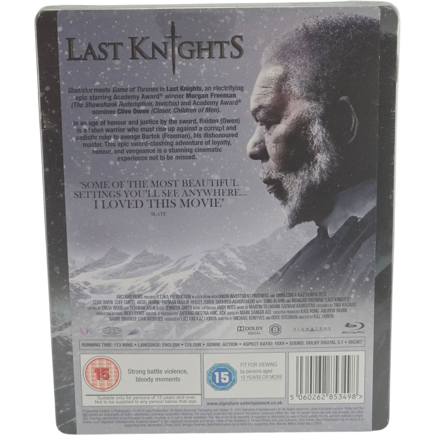 Last Knights Blu-ray Steelbook Zavvi Edition limitée  Clive Owen, Morgan Freeman Zone B