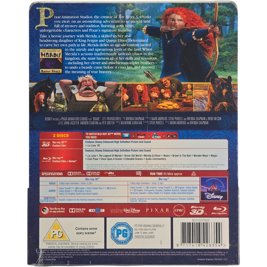 Rebelle (2012) - SteelBook Blu-ray 3D + Blu-ray - Zone B - vue 3