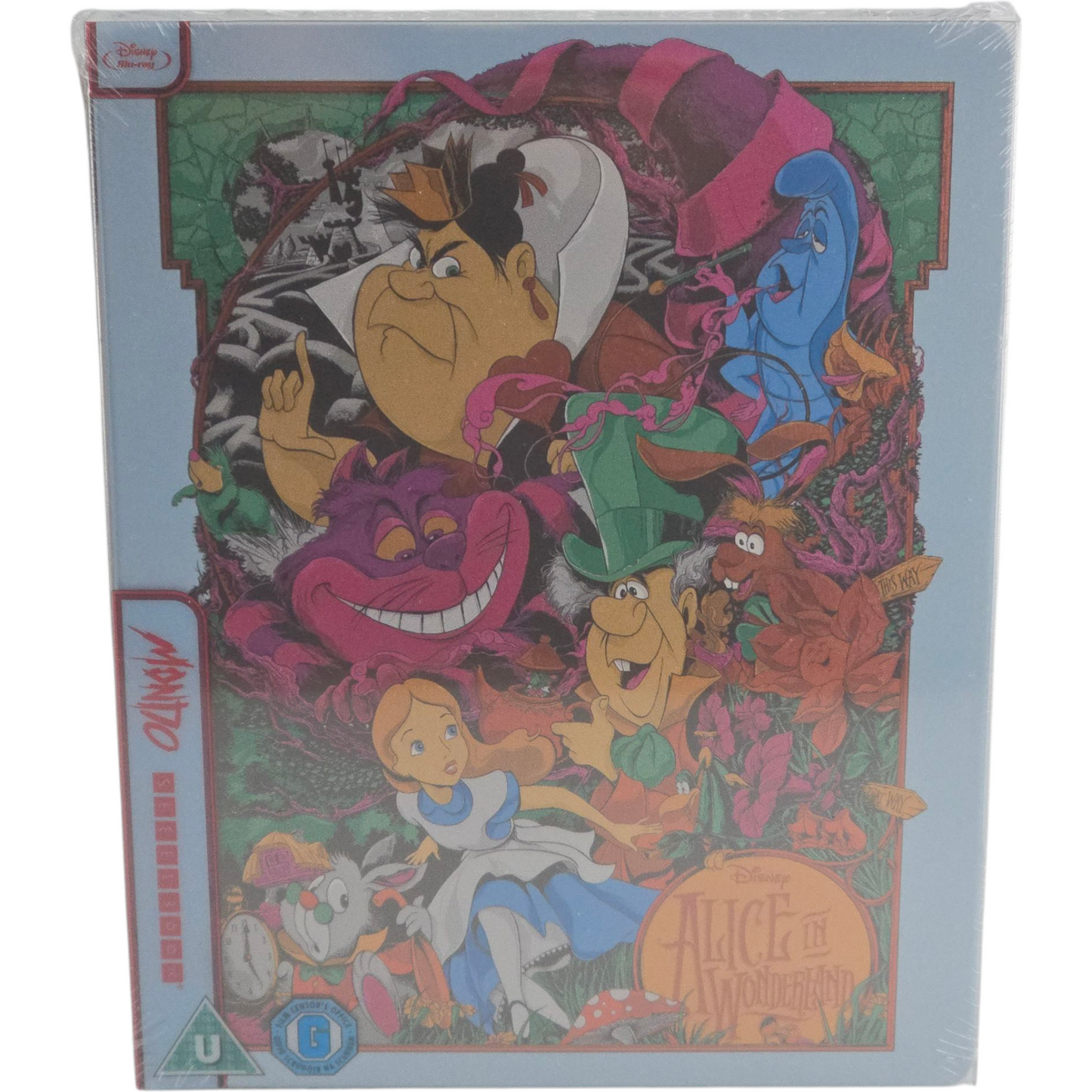 Alice in Wonderland Disney Blu-ray SteelBook Zavvi Mondo X #32 Limitée Zone B