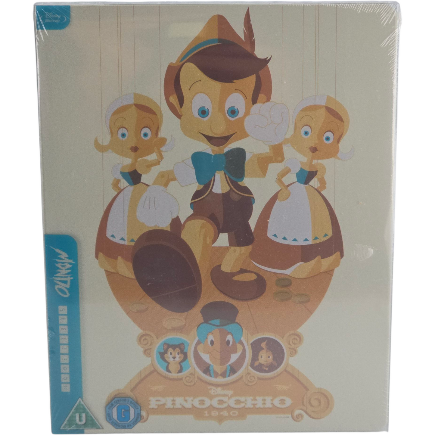 Pinocchio Disney Blu-ray SteelBook Zavvi Mondo X Series #31 Limitée Zone B
