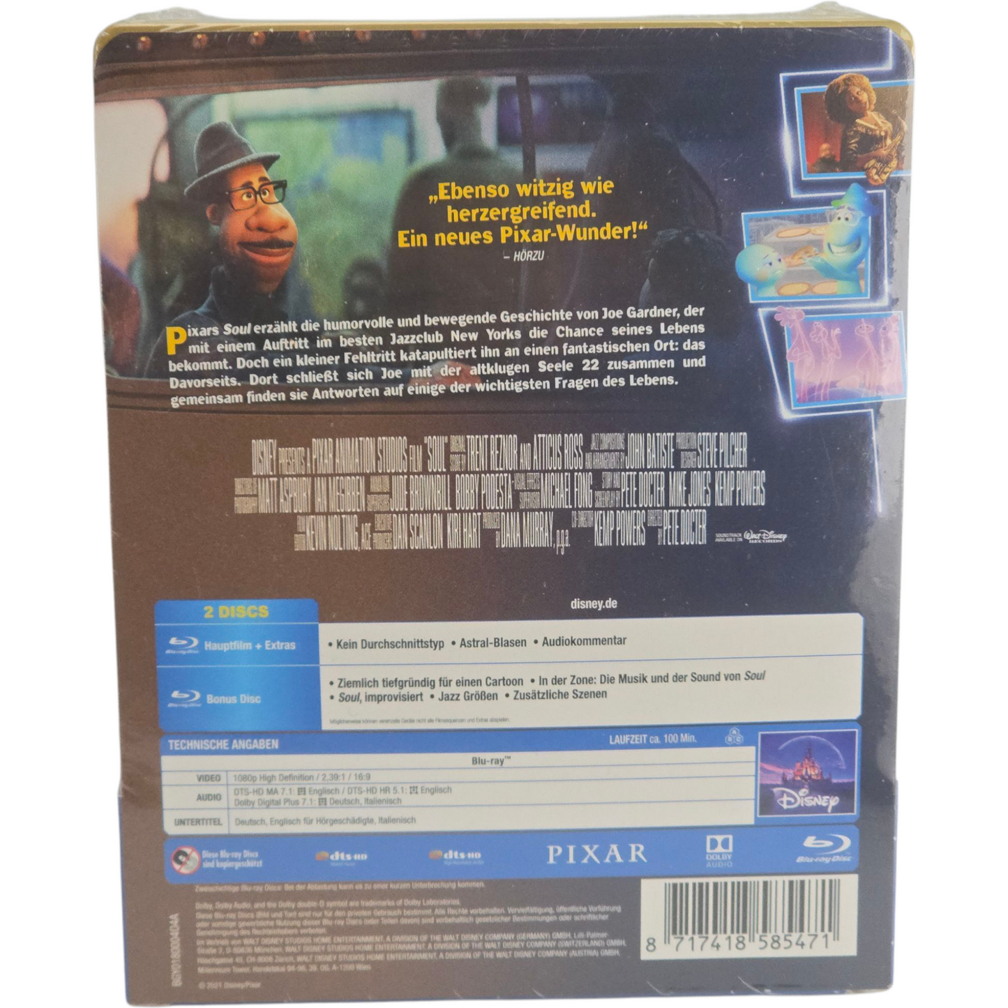 Soul 2020 Blu-ray Steelbook Disney / Buena Vista Jamie Foxx 2021 Region B