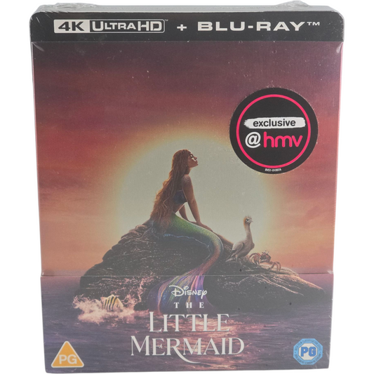 La Petite Sirène SteelBook 4K Ultra HD + Blu-ray Disney Halle Bailey Import UK